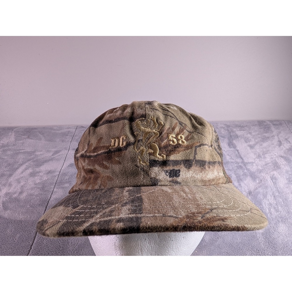 Competition Headwear Camo Hat DG 58 Lion Local 32 Made in USA Adjustable Cap